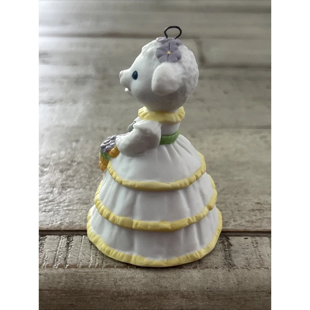Hallmark Vintage Easter Ornaments Bells 1991 Lovely Lamb & 1992‎ Belle Bunny